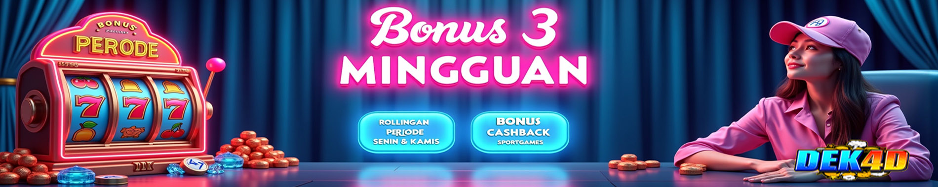 3 Bonus Mingguan Dek4d